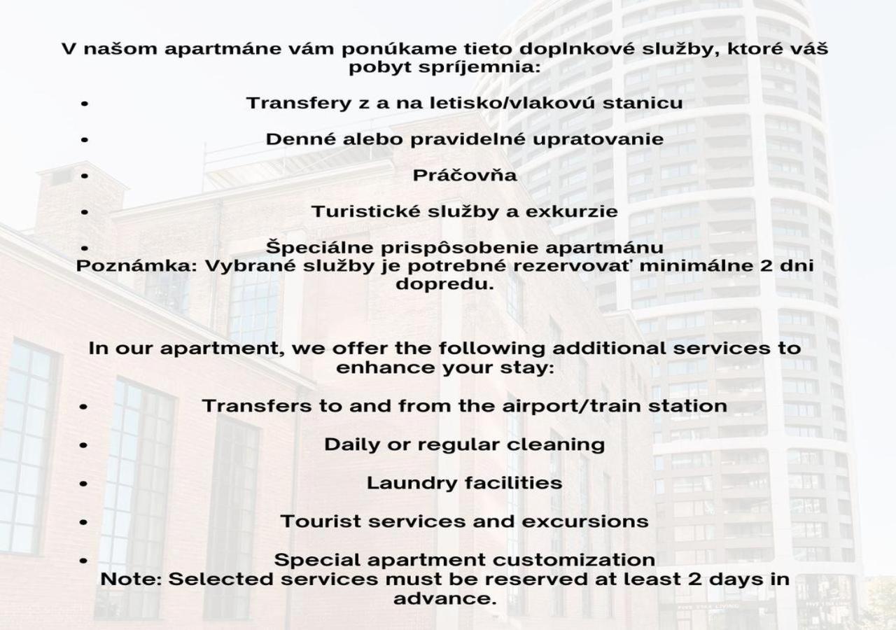 Skau Blue Residence In Sky Park 21 Floor 2 Tower Panoramic View Free Parking Bratislava Esterno foto